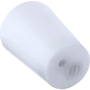 A white Armos Cup with a smooth finish and a circular base; it features a small logo on the side.