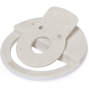 A white Traxo Ring Light with a circular design and a clip attachment for smartphones. It features a subtle speckled pattern.