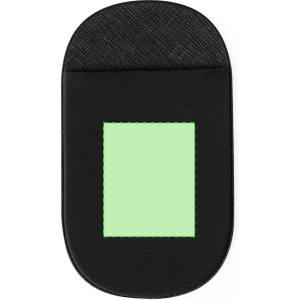 A black Zygon Pouch with a green rectangular section and a textured top. It features a logo.