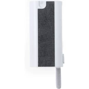 A white cleaning set with a textured grey surface and a soft cleaning tip, designed for electronics.