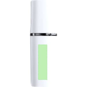 A white Diyoza Vaporizer with a green section and a silver band, featuring a logo.