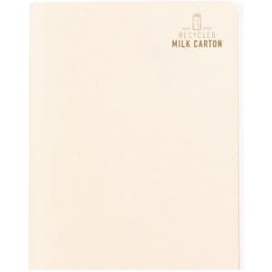 Agnila Notebook in a light cream shade, featuring a subtle logo, made from recycled materials.