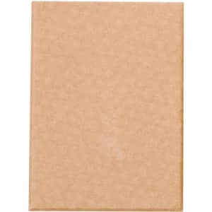 A brown kraft paper notebook with a simple, textured cover and no visible branding.