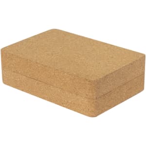 A cork box with a smooth surface, featuring a clean, natural finish. It has a rectangular shape.