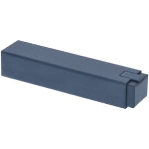 A rectangular navy blue box designed to hold a pen, featuring a simple, sleek design.