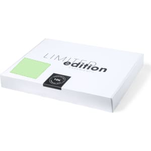A rectangular white box with a green square, labelled 'LIMITED edition'. Features branding or logo.