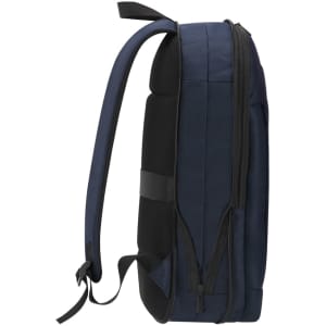A navy blue Skrapex backpack with a sleek design, featuring a padded back and adjustable straps. Includes a logo.