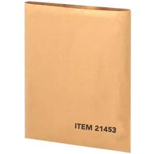 A brown Kraft folder with a smooth finish. The folder has an opening at the top and features a logo.