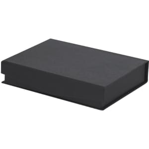 A black gift box with a smooth finish, designed for packaging awards or trophies.