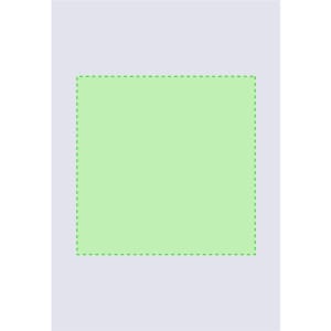 A green plaque outlined with dashed lines on a grey background, suitable for awards and trophies.