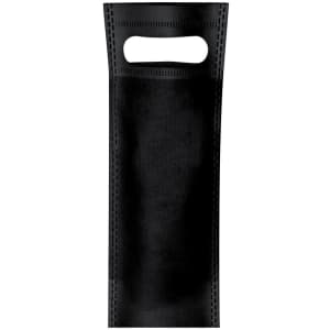 A black Wayan Bag featuring a handhold, designed for various uses. It has a simple, sleek appearance.
