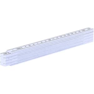 A white Pebar ruler with marked measurements for accurate referencing in an office or business setting.
