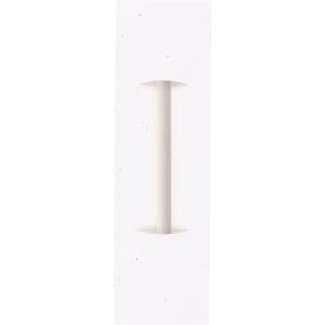 A grey-lead pencil in white packaging, with openings for viewing the pencil inside.