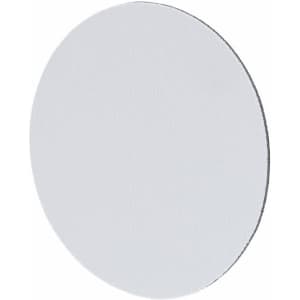 A round white coaster with a textured surface, designed for sublimation printing. It has a plain backing.