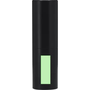 A black electric corkscrew featuring a light green display area and a minimalist design.