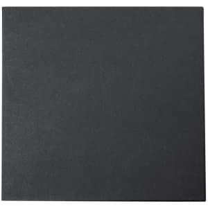 A black gift set box with a smooth surface and a subtle branding logo on it.