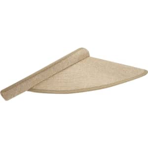 A beige Varmin Sun Visor with a rolled design, featuring a simple and durable fabric. It has a logo.