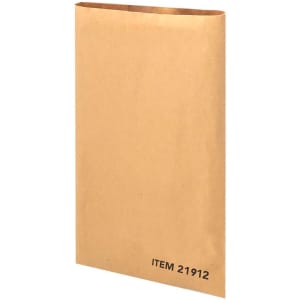 A brown paper envelope with a flat design and a printed item number on the front.
