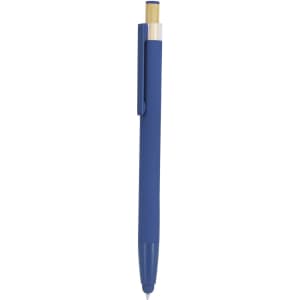 A blue Kiner Stylus Touch Ball Pen with a metallic clip and top. The pen has a smooth finish and a stylus tip.