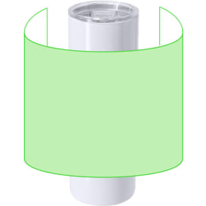 A drink bottle in white with a clear lid, featuring a logo. Ideal for keeping beverages insulated.