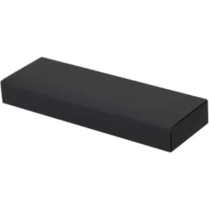 A black rectangular box suitable for packaging items, with a sleek, minimal design.