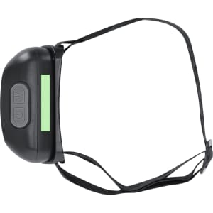 A black Cenox Torch with a green accent and adjustable strap, featuring buttons for operation.