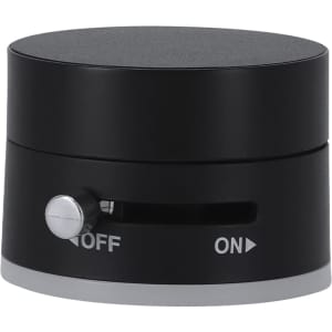 A black and silver Varzar Holder with a toggle switch labelled 'OFF' and 'ON'. It features a sleek, rounded design.
