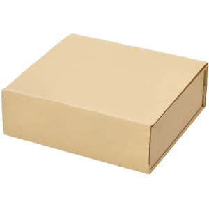 A plain brown cardboard box with a folding lid, suitable for packaging or storage.