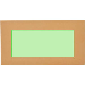 A brown plaque with a rectangular green inset, suitable for awards and trophies. Features a branding logo.