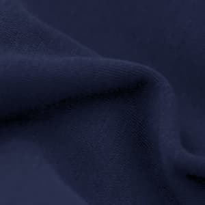 A close-up of dark navy fabric, showcasing the soft texture and material of the Galaxy Adult Sweatshirt.
