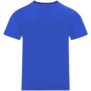 A blue Cocker Kids T-Shirt with short sleeves and a round neck, featuring a logo on the front.