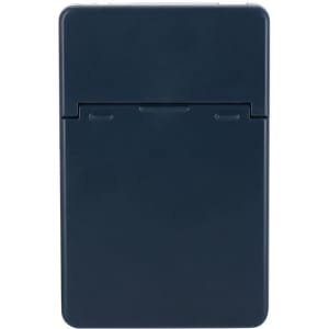 A navy blue Adryel Card Holder with a sleek design and a logo on the front. Ideal for holding cards and cash.