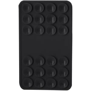 A black Targon Holder featuring a flat design with multiple circular grips for stability. Includes a logo.