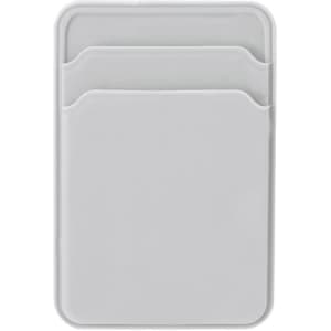 A grey Ristol Card Holder featuring two card slots, suitable for holding cards securely.