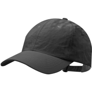 A grey Mariner Cap featuring a curved brim and adjustable strap, with a logo on the side.