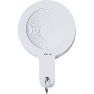 A white Miant Caliper with a circular measuring tool design and a keyring attachment.