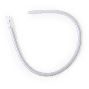 A flexi pencil in grey with a rubber eraser at one end, featuring a curved design.