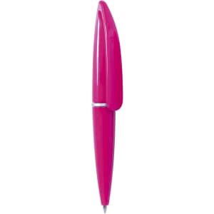 A pink Hall Mini Pen with a sleek design and a clip, featuring a logo on the side.