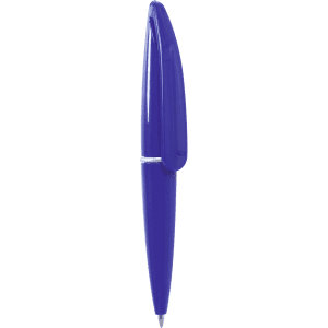 A blue Hall Mini Pen with a sleek design and a clip on the cap. It features a branding logo.