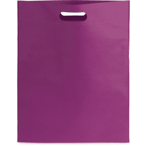 A purple Blaster Bag with a cut-out handle and a smooth finish. The bag features a branded logo.