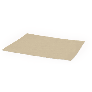 A beige Irsan Place Mat with a smooth texture, designed for home dining settings. Features a simple design.