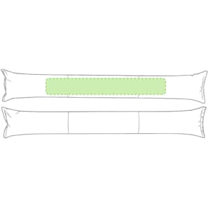 Two elongated cheering sticks in vibrant green, featuring a central section for branding or messaging.