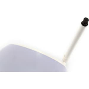 A white and light purple Usak Card Reader with a black connector extending from the side.