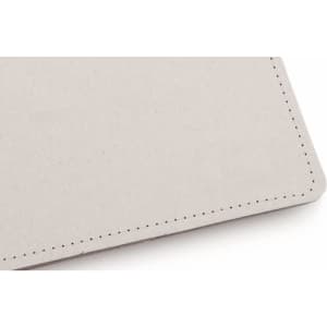 A grey Vimaz Folder with a smooth finish and embossed edge detailing, featuring a logo.