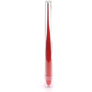 A red Kelvin Digital Thermometer with a clear casing, featuring a pointed tip and a bottom cap.