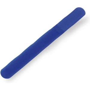 A blue Landi Organizer Band designed to tidy cables, featuring a textured surface and an elastic feel.
