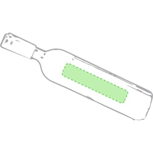 A green-highlighted outline of a corkscrew designed for wine bottles, featuring a simple and functional shape.