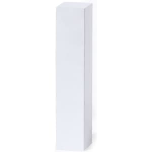 A tall, rectangular white box with a smooth surface and no visible branding or text.
