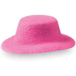 A pink Tauron hair clip with a smooth texture and modern design, featuring a branding logo.