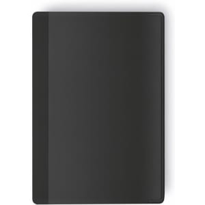A sleek black Kazak Card Holder with a smooth finish and a simple design, featuring a logo.